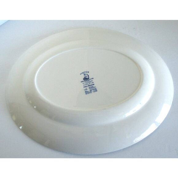 Wedgwood Countryside Blue & White Vintage Oval Serving Platter - Picture 4 of 5